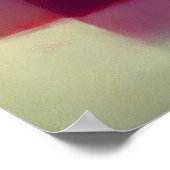 Bernsteinrote Farbflächen-Abstrakte Moderne Wandku Poster (Ecke)