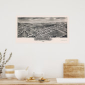 Bernville, PA Panoramic Map - 1898 Poster (Küche)