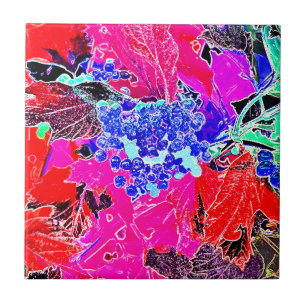 BERRIEN UND BLÄTTER FLIESE