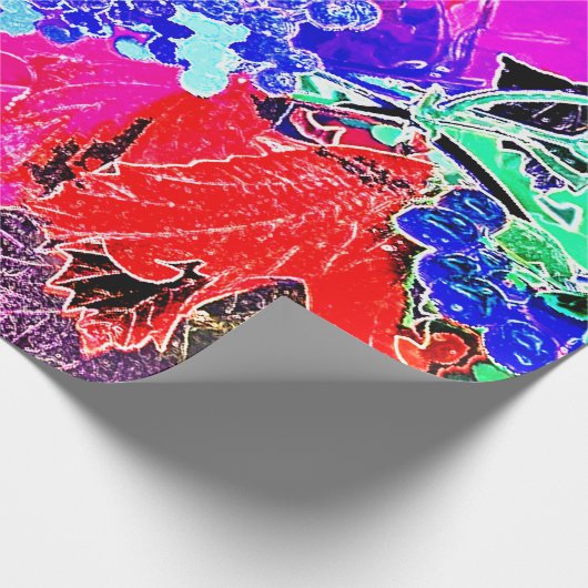 BERRIEN UND BLÄTTER GESCHENKPAPIER (Ecke)