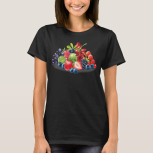Berries All Kinds Strawberry Blueberry Raspberry T-Shirt
