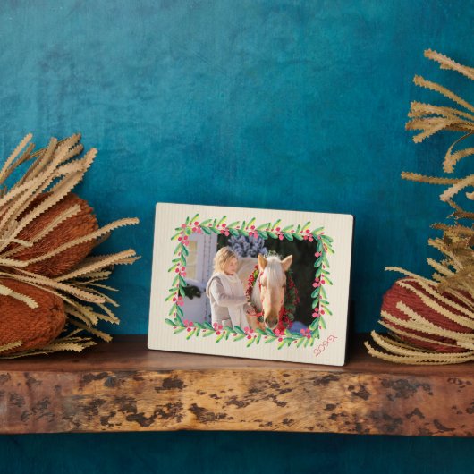 Berries and Greenery Foto Easel Fotoplatte (Seite)