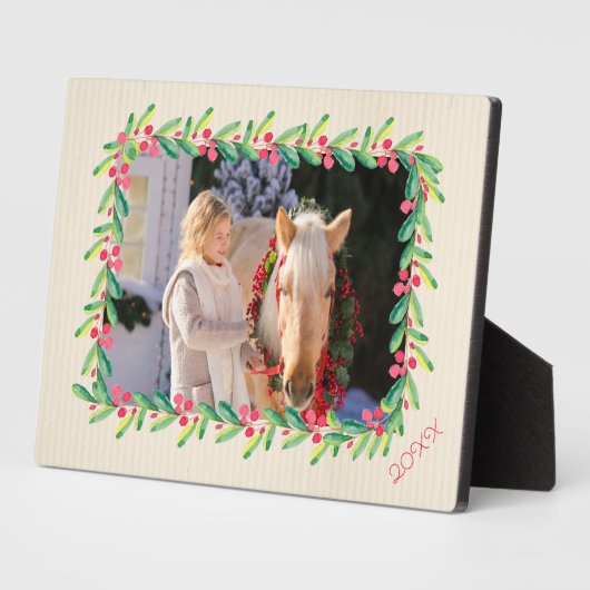 Berries and Greenery Foto Easel Fotoplatte (Seite)