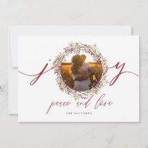 Berries and Joliday Foto Card