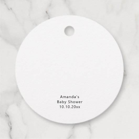 Berries baby shower - Pop it When she pops Geschenkanhänger (Rückseite)