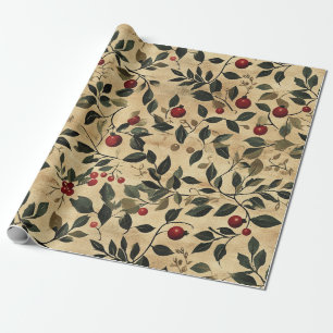 Berries Christmas Art Geschenkpapier