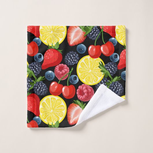 Berries & Citrus Bliss Badhandtuch Set (Waschlappen)