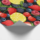 Berries & Citrus Delight Geschenkpapier (Ecke)