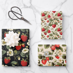 Berries Collection: Strawberry Senses Geschenkpapier Set