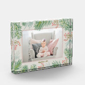 Berries Evergreens Christmas Custom Fotoblock (Links)