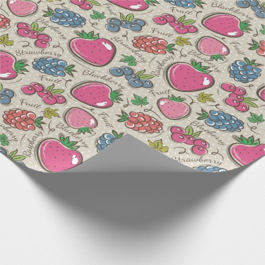 Berries Geschenkpapier (Ecke)
