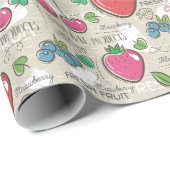 Berries Geschenkpapier (Rolleneckpunkt)