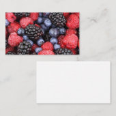 Berries Heidelbeere BlackBerry Himbeere Visitenkarte (Vorne/Hinten)