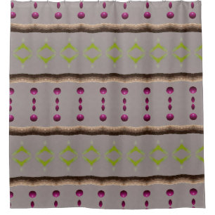 Berries Ikat 11 Duschvorhang