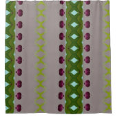 Berries Ikat 8 Duschvorhang (Vorderseite)