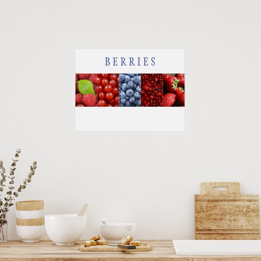 Berries Kitchen Art Poster (Küche)