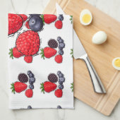 Berries Küchentücher (Viertel Falte)