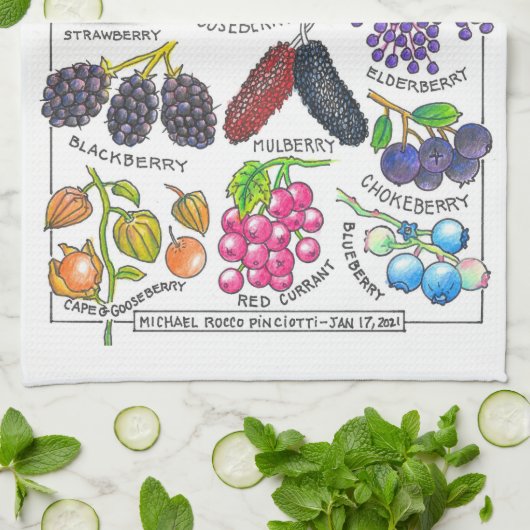 Berries Küchentücher (Gefaltet)
