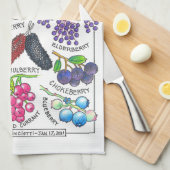 Berries Küchentücher (Viertel Falte)