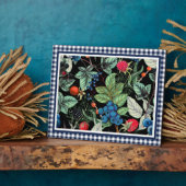 Berries Medley on Country Gingham Fotoplatte (Seite)