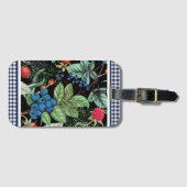 Berries Medley on Country Gingham Gepäckanhänger (Vorderseite (Horizontal))