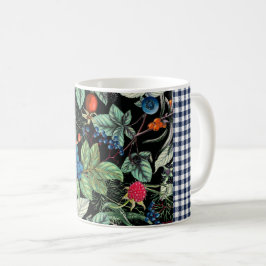 Berries Medley on Country Gingham Kaffeetasse