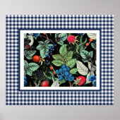 Berries Medley on Country Gingham Poster (Vorne)