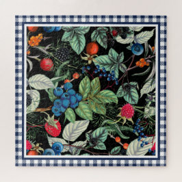 Berries Medley on Country Gingham Puzzle
