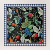Berries Medley on Country Gingham Puzzle (Vertikal)