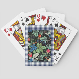 Berries Medley on Country Gingham Spielkarten