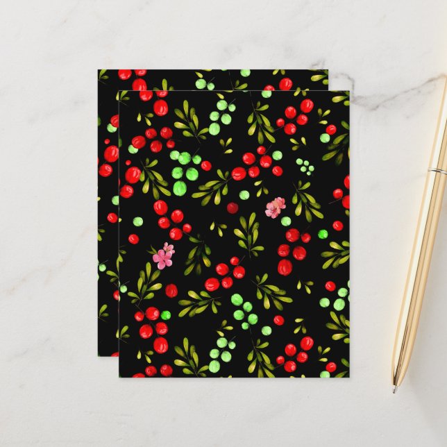 Berries Pattern (Vorderseite/Rückseite Beispiel)