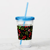 Berries Pattern Acryltrinkbecher (Rückseite)