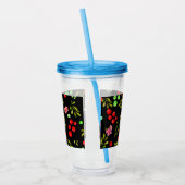 Berries Pattern Acryltrinkbecher (Links)