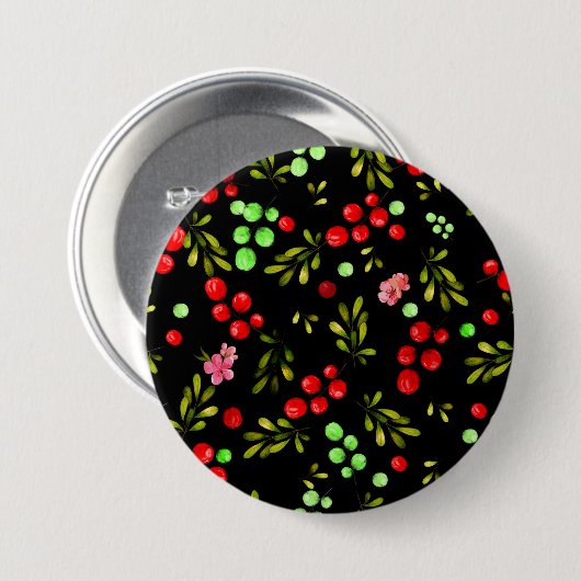 Berries Pattern Button (Vorne & Hinten)