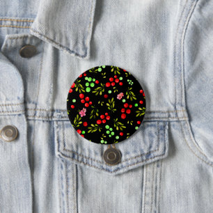 Berries Pattern Button