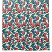 Berries Pattern Duschvorhang (Vorderseite)