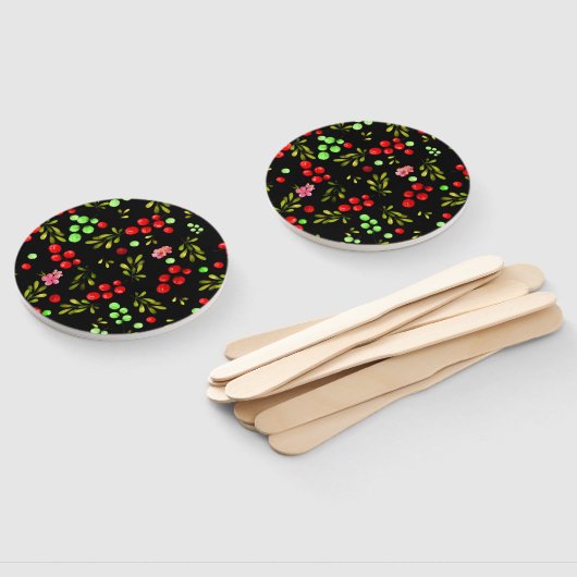 Berries Pattern Fächer (Non-assembled)