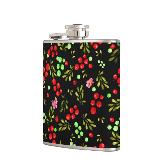 Berries Pattern Flachmann (Links)