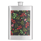 Berries Pattern Flachmann (Vorderseite)