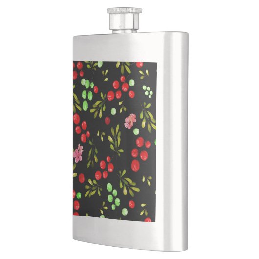 Berries Pattern Flachmann (Links)