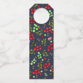 Berries Pattern Flaschenanhänger (Rückseite)