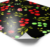 Berries Pattern Fotodruck (Ecke)