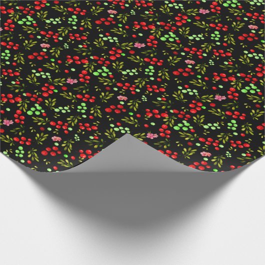 Berries Pattern Geschenkpapier (Ecke)