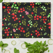 Berries Pattern Geschirrtuch (Gefaltet)