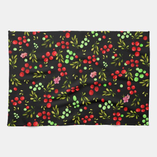 Berries Pattern Geschirrtuch (Horizontal)