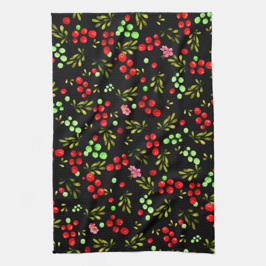 Berries Pattern Geschirrtuch (Vertikal)