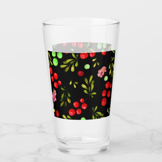 Berries Pattern Glas (Rückseite)