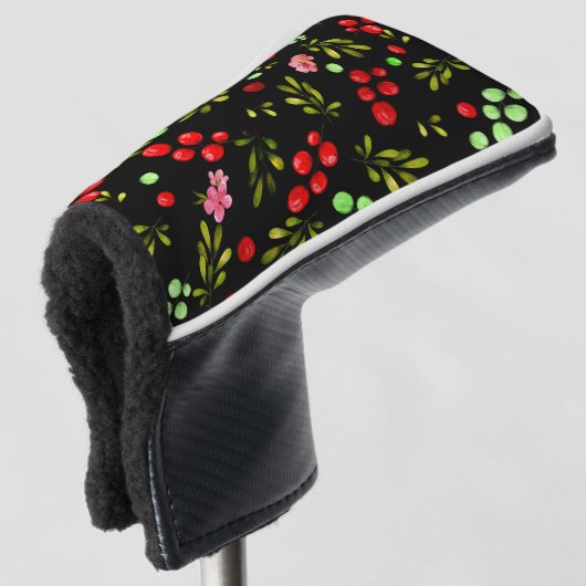 Berries Pattern Golf Headcover (3/4 Vorderseite)