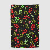 Berries Pattern Golfhandtuch (Vorderseite)