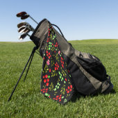 Berries Pattern Golfhandtuch (Gras)
